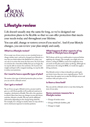 Lifestyle Review Leaflet